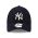 Καπέλο τζόκεϊ μπουκλέ σκούρο μπλε New York Yankees New Era 9Forty Borg Neyyan Cap Dark Blue / White