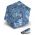 Ομπρέλα mini σπαστή λαχούρια μπλε Knirps US.050 Ultra Light Slim Manual Folding Umbrella Paisley Blue