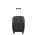 Βαλίτσα σκληρή επεκτάσιμη μικρή μαύρη με 4 ρόδες RCM 625 20''