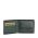 Πορτοφόλι δερμάτινο μαύρο 7.Dots Neptune 71-012 Leather Wallet Black / Green