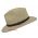 Summer Straw Panama Hat With Leather Strap Natural