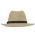 Summer Straw Panama Hat With Leather Strap Natural