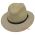 Summer Straw Panama Hat With Leather Strap Natural