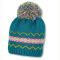 Καπέλο σκούφος πλεκτός χειμερινός πετρόλ με πομ - πον Sterntaler Knitted Hat
