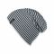 Kids Slouch Beanie Hat Sterntaler Striped Grey - Black