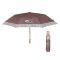 Ομπρέλα γυναικεία σπαστή αυτόματη οικολογική καφέ Perletti Automatic Folding Umbrella Eco Friendly Brown