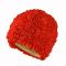 Σκουφάκι θάλασσας υφασμάτινο με βολάν κόκκινο Ruffle Swimming Cap Red