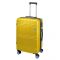 Βαλίτσα σκληρή μεσαία επεκτάσιμη κίτρινη με 4 ρόδες Dielle 65 cm