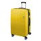 Βαλίτσα σκληρή μεγάλη κίτρινη με 4 ρόδες Dielle 130 75cm