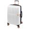 Βαλίτσα σκληρή μεγάλη επεκτάσιμη λευκή με 4 ρόδες Dielle 140 Expandable Luggage 4W 70cm