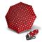 Ομπρέλα mini σπαστή χειροκίνητη κόκκινη πουά Knirps T.010 Manual Dot Art Red