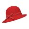 Καπέλο γυναικείο χειμερινό μάλλινο με φιόγκο κόκκινο