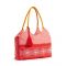 Women's Cotton Beach Bag Geometric Orange