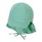 Καπέλο τζόκεϊ καλοκαιρινό ανοιχτό πράσινο βαμβακερό με μπαντάνα και αντηλιακή προστασία Sterntaler