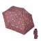 Mini Manual Folding Umbrella Guy Laroche Classic Logo Bordeaux