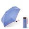 Ομπρέλα μίνι σπαστή πλακέ χειροκίνητη σιέλ με ρέλι United Colors Of Benetton Ultra Mini Flat Folding Umbrella Persian Jewel