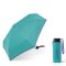 Ομπρέλα μίνι σπαστή πλακέ χειροκίνητη τιρκουάζ με ρέλι United Colors Of Benetton Ultra Mini Flat Folding Umbrella Latigo Bay