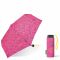 Ομπρέλα μίνι σπαστή πλακέ χειροκίνητη πουά φούξια United Colors Of Benetton Ultra Mini Flat Folding Umbrella Pop Dots Fuchsia