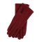 Women's Gloves With Buttons Bordeaux