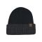 Winter Unisex Double Knitted Beanie Two Tone Black - Grey