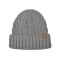 Winter Unisex Knitted Beanie With Braids Grey