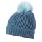 Women's Winter Knitted Beanie With Pom - Pon Blue
