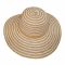 Women's Summer Straw Hat With Stripes