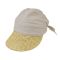 Summer Ladies' Straw Visor With Bandana Beige