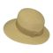 Καπέλο γυναικείο ψάθινο καλοκαιρινό με μπεζ γκρο κορδέλα και φιόγκο