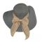 Women's Summer Straw Hat With Beige Ribbon And Bow