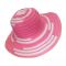 Women's Summer Fabric Hat With Wide Brim Pink