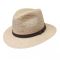 Καπέλο ψάθινο Panama ανδρικό καλοκαιρινό με δερμάτινο καφέ λουράκι