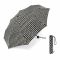Ομπρέλα  σπαστή γυναικεία ασπρόμαυρη Happy Rain Essentials Black & White 1