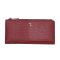 Πορτοφόλι δερμάτινο γυναικείο βυσσινί  7 Dots Venus Lizard Print Bordeaux