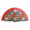 Ladies Medium Fan Abanicos Aparisi Printed Red