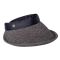 Straw Visor With Big Brim Black