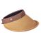 Straw Visor With Big Brim Camel
