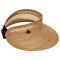 Καπέλο γείσο γυναικείο ψάθινο καμηλό  Women's Straw Visor Camel