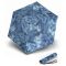 Ομπρέλα mini σπαστή λαχούρια μπλε Knirps US.050 Ultra Light Slim Manual Folding Umbrella Paisley Blue