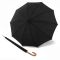 Long Automatic Umbrella With Wooden Handle Knirps A.771 Black