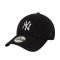 Καπέλο τζόκεϊ μπουκλέ μαύρο New York Yankees New Era 9Forty Borg Neyyan Cap Black / White