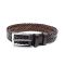 Ζώνη δερμάτινη ανδρική πλεκτή καφέ Legend LGD-200