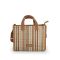 Τσάντα ψάθινη γυναικεία χειρός - crossbody μπεζ ριγέ Gabol Amore