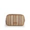 Τσάντα ψάθινη γυναικεία crossbody μπεζ ριγέ Gabol Amore