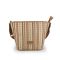 Τσάντα ψάθινη γυναικεία crossbody μπεζ ριγέ Gabol Amore 605227