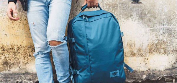 Τσάντα ταξιδίου - σακίδιο πλάτης μπλε Cabin Zero Classic Ultra Light Cabin Bag  Aruba Blue