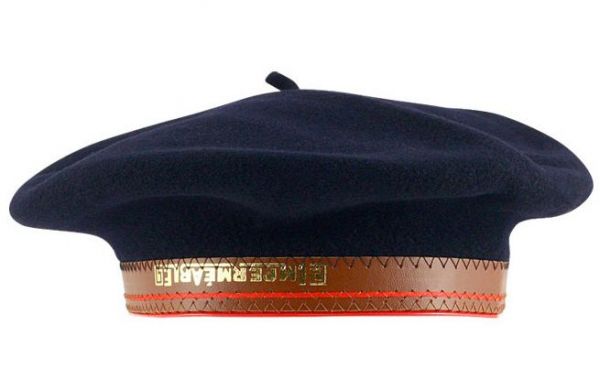 Καπέλο μπερές μάλλινος σκούρος μπλε Vrai Basque Impermeable Marine