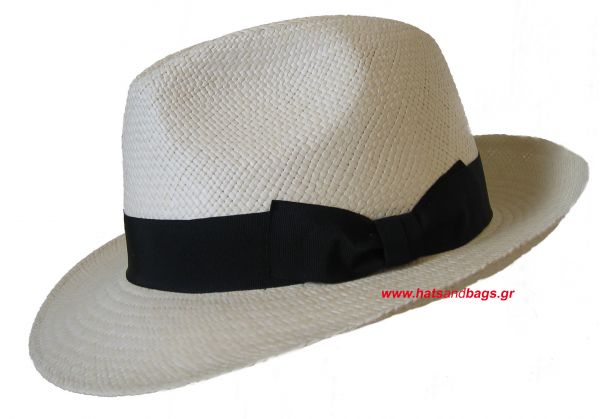 Καπέλο ψάθινο ανδρικό καλοκαιρινό με μεγάλο γείσο Panama