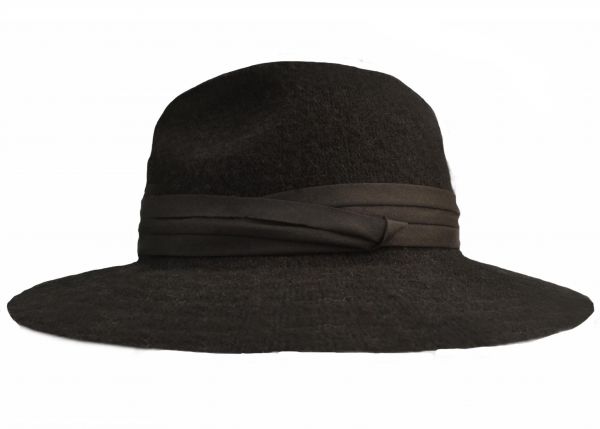 Καπέλο γυναικείο σκούρο γκρι χειμερινό μάλλινο Maya Copenhagen