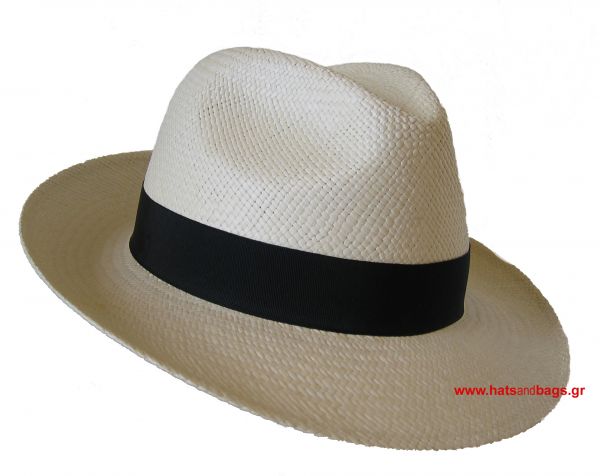 Καπέλο ψάθινο ανδρικό καλοκαιρινό με μεγάλο γείσο Panama